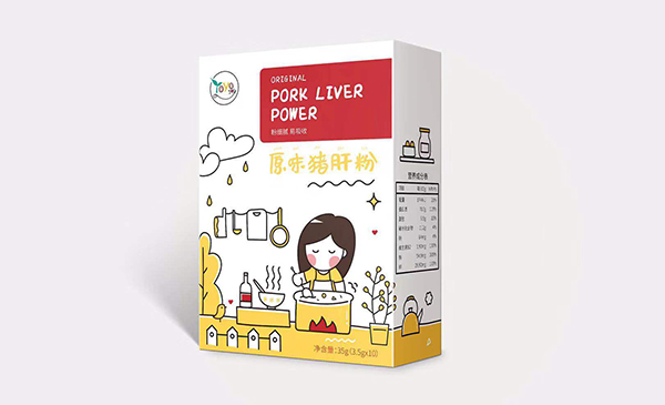 猪肝粉包装设计｜婴幼儿食品策划-YOYOJOY